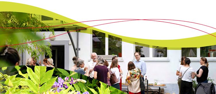 Austausch im perspectiva Garten in Basel